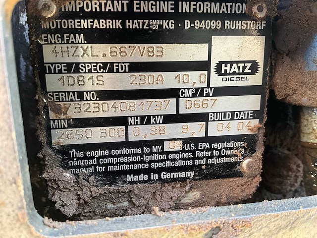 2004 wacker-neuson d81s trilplaat - afbeelding 5 van  5