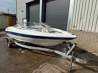 2004 wellcraft excel bowrider speedboot met stallingstrailer - afbeelding 1 van  50