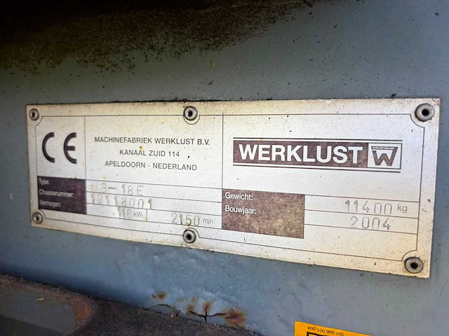 2004 werklust wg-18e shovel - afbeelding 8 van  16