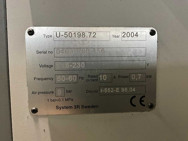 2004 workpal system 3r handling system / palletwisselaar - afbeelding 2 van  6