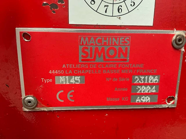 2004simon mi45 cultirateau grondfrees / zaaibedbereider - afbeelding 21 van  28