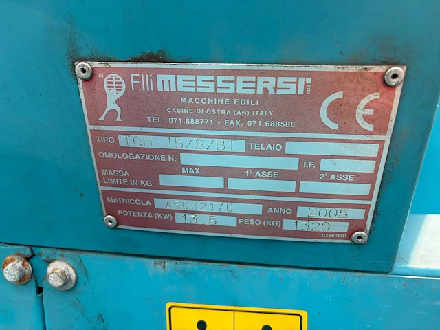 2005 - messersi - tch-15/s/bt - rupsdumper - afbeelding 17 van  17