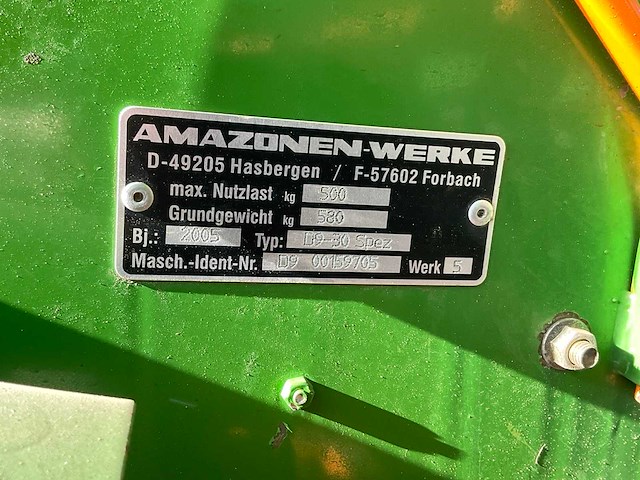 2005 amazone d9-30 spezial zaaimachine - afbeelding 2 van  9