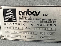 2005 anbas sn/au 300x300 volautomatische verticale bandzaagmachine - afbeelding 13 van  20