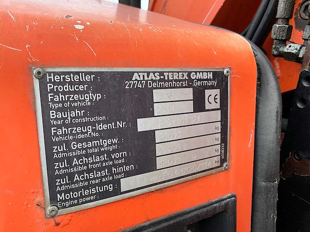 2005 atlas 1805 banden graafmachine - afbeelding 18 van  24