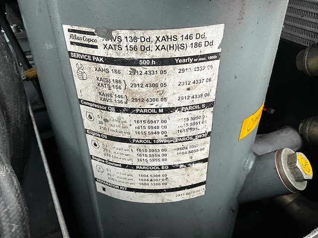 2005 atlas copco 02372/5 mobiele dieselcompressor - afbeelding 2 van  11