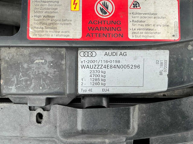 2005 audi a8 personenauto - afbeelding 33 van  39