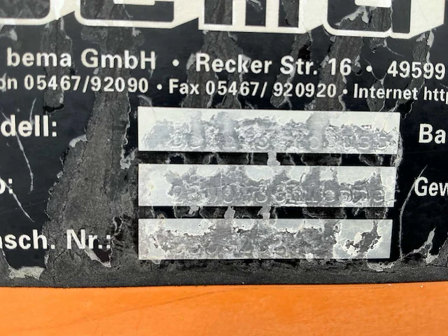 2005 bema hydraulisch aangedreven veegmachine - afbeelding 17 van  18