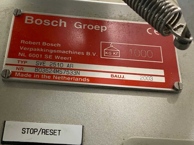 2005 bosch sve 2510 ar bagmaker verpakkingsmachine (c) - afbeelding 7 van  9