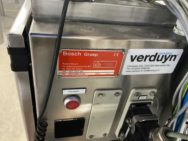 2005 bosch sve 2510 wr folie verpakkingsmachine - afbeelding 3 van  11