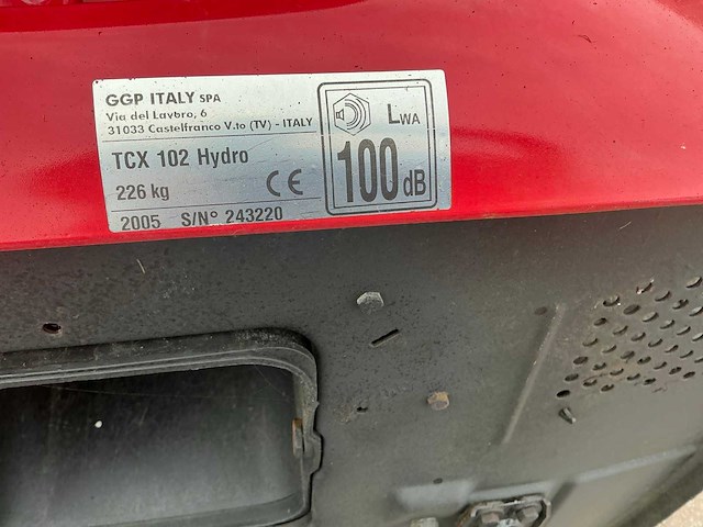 2005 casttelgarden tcx102 hydro maaimachine - afbeelding 4 van  12