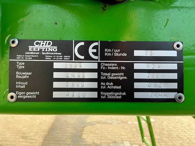 2005 chd 3833 veldspuit - afbeelding 21 van  28