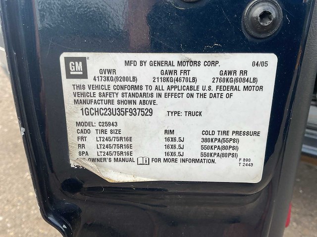 2005 chevrolet silverado 2500 hd personenauto - afbeelding 15 van  22