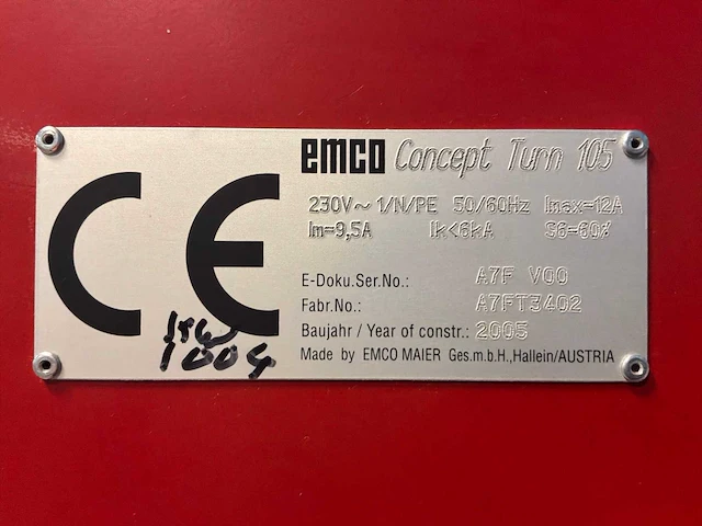 2005 emco concept turn 105 cnc-draaibank - afbeelding 3 van  11