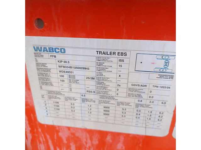 2005 feldbinder kip 60 3 bulkoplegger (75160-126) - afbeelding 6 van  7