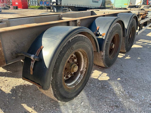 2005 fliegl sds 390 container aanhangwagen - afbeelding 2 van  16