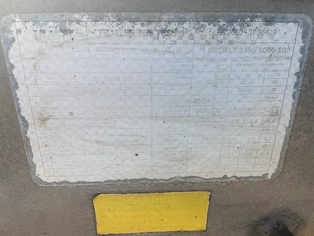 2005 fliegl sds 390 container aanhangwagen - afbeelding 8 van  16