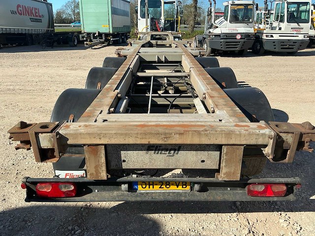 2005 fliegl sds 390 container oplegger - afbeelding 14 van  16