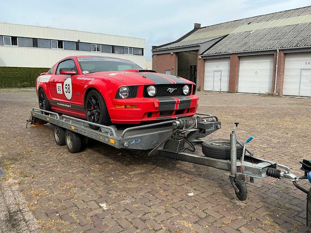 2005 ford usa mustang gt circuit race auto + trailer - afbeelding 17 van  46