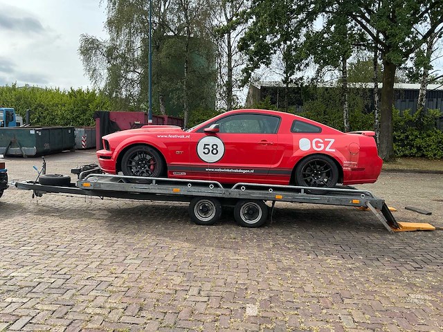 2005 ford usa mustang gt circuit race auto + trailer - afbeelding 20 van  46
