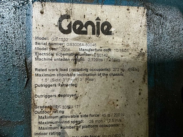 2005 genie 1532 hoogwerker - afbeelding 9 van  20