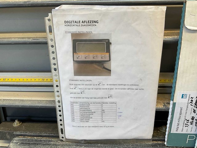 2005 harwi orca 2150 verticale platenzaag - afbeelding 4 van  5
