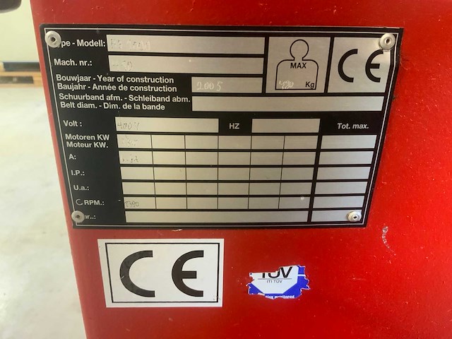 2005 hb 100 ossilerende kantenschuurmachine - afbeelding 7 van  7