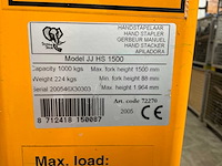 2005 heavy load mover jj hs 1500 hand stapelaar - afbeelding 5 van  6