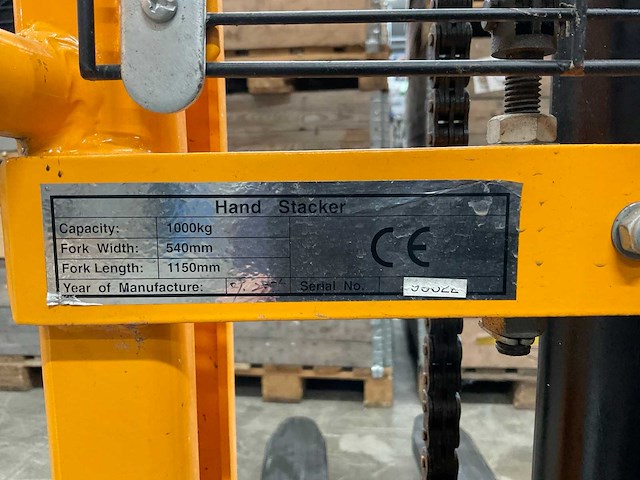 2005 heavy load mover jj hs 1500 hand stapelaar - afbeelding 6 van  6