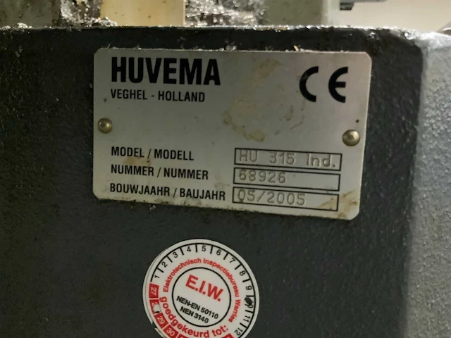 2005 huvema hu315 industry afkortcirkelzaagmachine - afbeelding 8 van  9