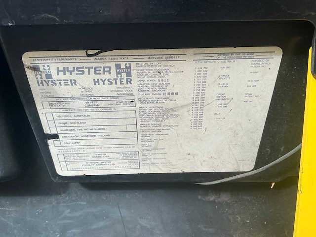 2005 hyster h3.00xm vorkheftruck - afbeelding 29 van  34