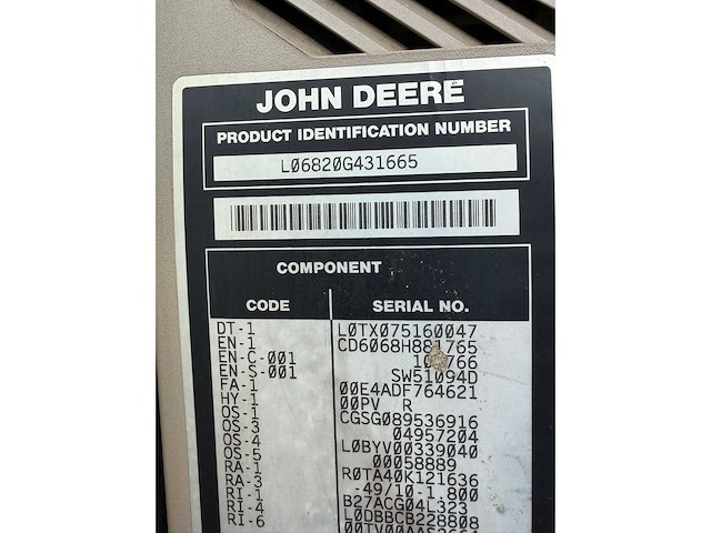 2005 john deere 6820 pq vierwielaangedreven landbouwtractor - afbeelding 6 van  14
