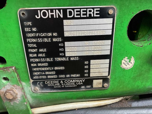2005 john deere 6920 s vierwielaangedreven landbouwtractor - afbeelding 48 van  48