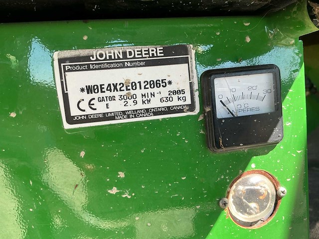 2005 john deere e gator 3000 multifunctionele werkvoertuig - afbeelding 9 van  18