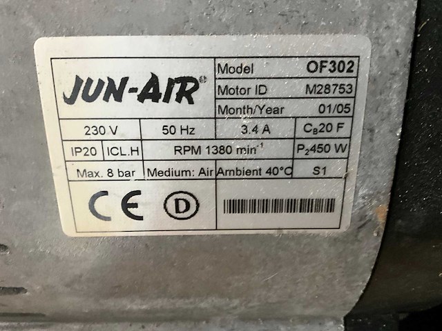 2005 jun-air of302 luchtcompressor - afbeelding 5 van  5