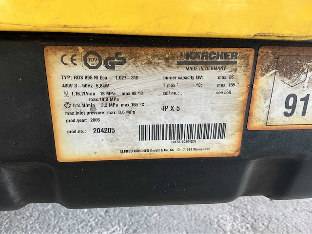 2005 kärcher hogedrukreiniger - afbeelding 4 van  5