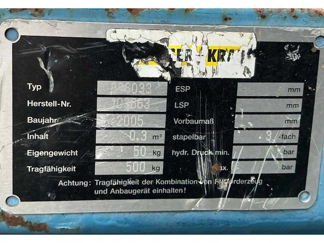 2005 kiepbare afvalcontainer (6x) - afbeelding 4 van  4