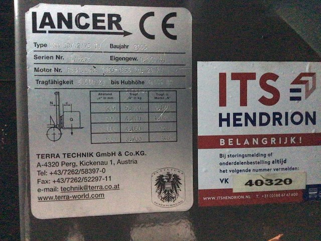 2005 lancer wsn50/12/75 zijlader - afbeelding 3 van  14