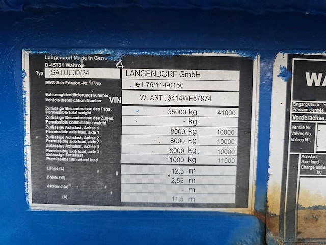 2005 langendorf satue 30/34 dieplader - afbeelding 9 van  17