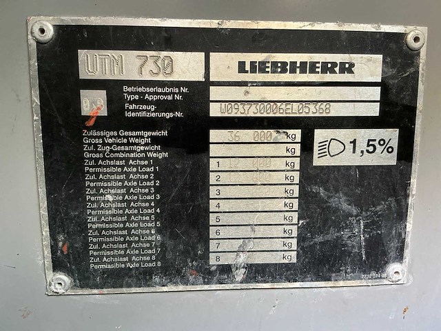 2005 liebherr ltm1045 3.1 telescoopkraan - afbeelding 22 van  29