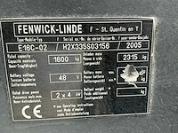 2005 linde e16c-02 vorkheftruck elektrisch - afbeelding 5 van  13