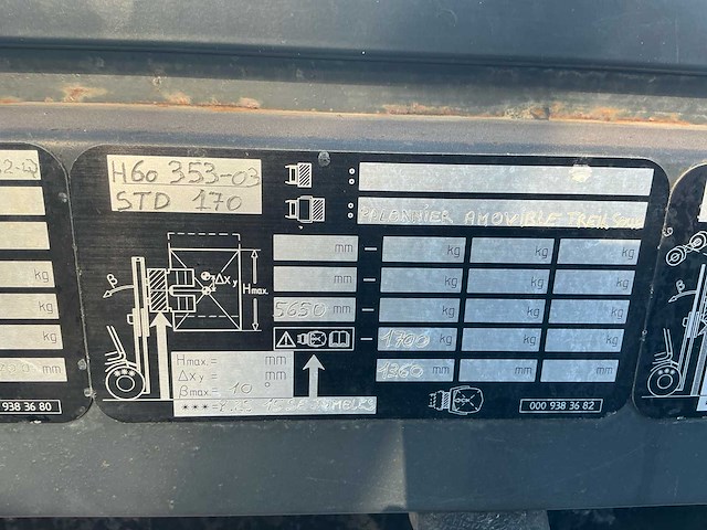 2005 linde h60 353-03 vorkheftruck - afbeelding 28 van  34