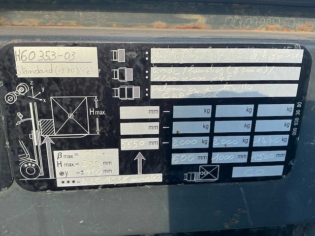 2005 linde h60 353-03 vorkheftruck - afbeelding 29 van  34