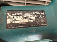2005 makita 9558nb haakse slijpmachine - afbeelding 3 van  4