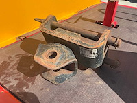 2005 massey ferguson 5455 vierwielaangedreven landbouwtractor met strodek machine - afbeelding 10 van  21