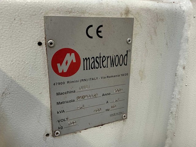 2005 masterwood om b1 gatensteekmachine - afbeelding 3 van  11