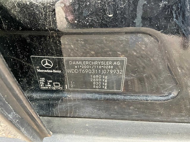 2005 mercedes-benz a150 avantgarde personenauto z-163-dl - afbeelding 33 van  39