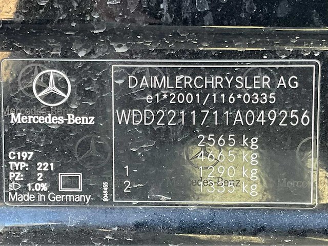 2005 mercedes-benz s-klasse 500 lang personenauto - afbeelding 25 van  31