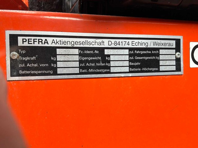 2005 pefra 612 platformwagen met huifopbouw - afbeelding 5 van  13