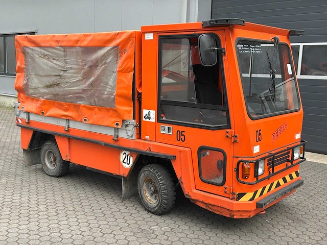 2005 pefra 612 platformwagen met huifopbouw - afbeelding 1 van  13